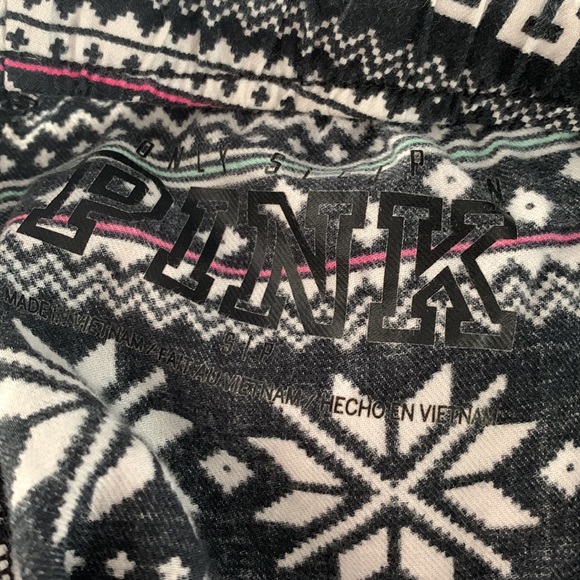 Small Victoria’s Secret PINK holiday 100% cotton pajama pants - Picture 3 of 3